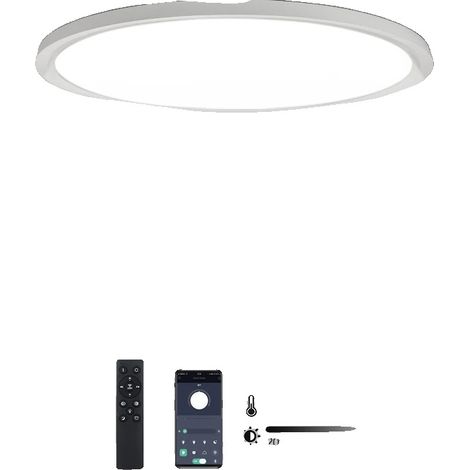 Lámpara de techo, mando a distancia, regulable, 16 pulgadas - 35 W, ajustable (1/2)