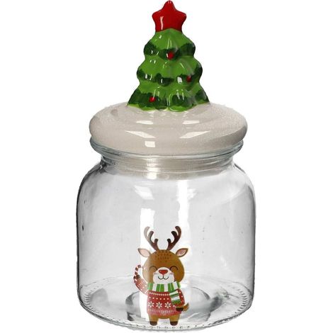 Ad Trend Barattolo di Natale Ass. D 11 Cm H 19 Cm Trasparente 1 Pz (1/3)