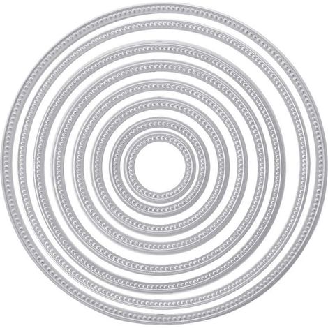 Runde Stanzformen aus Metall für DIY-Projekte, Scrapbooking, Prägen, Dekorieren und Basteln