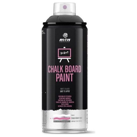 Bombe de peinture ardoise - Noir - 400ml - MTN Pro (1/2)