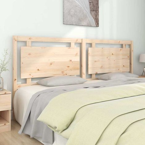 vidaXL Bed Headboard 205,5x4x100 cm Solid Pine Wood (1/5)