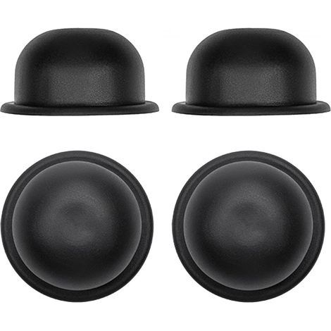 4 pièces Pied de Valise Goujons de Fond de Bagage Clous de Pied durables Noirs Remplacement Simple Coussinets de Pieds de Bagages pour Sacs à Bagages, modèle A (1/5)