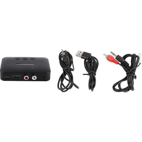 Récepteur NFC Bluetooth 5.3 compatible avec les haut-parleurs de voiture, interface 3,5 mm/2RCA, prend en charge la lecture de clés USB et est livré avec un adaptateur USB. (1/5)