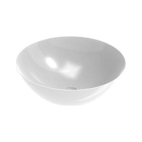 Vasque à poser en céramique blanche brillante 155x416 mm Ercos Musa BLCERLMUSA0001  Couleurs: Blanc brillant