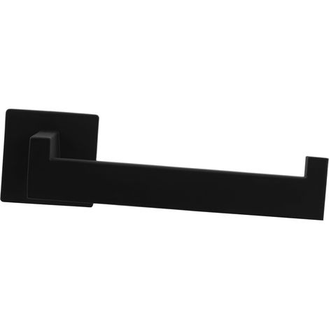 Porte-essuie-tout en acier inoxydable noir pour salle de bain (1/5)