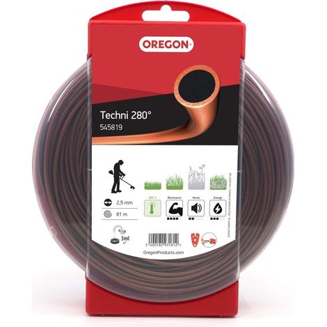 Oregon 545819 - Techni linea trimmer resistente al calore per 280 erba alta ed erbacce (1/4)