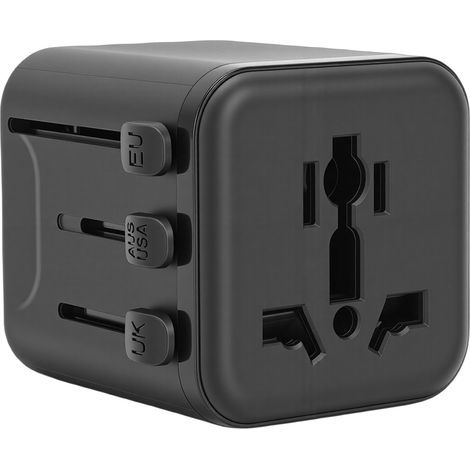 Adaptateur secteur universel, convertisseur multi-prise Compact International pour voyage d'affaires (1/5)