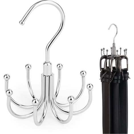 Porte-ceintures rotatif, organisateur d'accessoires, peut contenir jusqu'à 24 articles. (1/5)