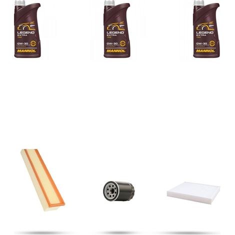 Kit tagliando 3 FILTRI e 3L OLIO compatibile con Fiat Panda III 0.9 Natural Power 51kw dal 2019 (1/4)
