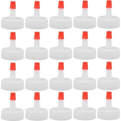 8 CM Screw Caps for Bottles 50 Durable Plastic Caps for (1/5)