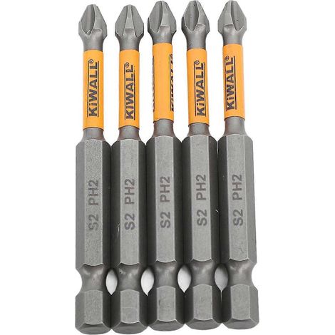 5-teiliges Kreuzschlitzschraubendreher-Bit-Set aus schlagfestem S2-Legierungsstahl für industrielle Reparaturen