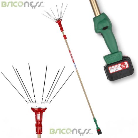 Scuotitore abbacchiatore elettrico a batteria cordless Super 23 batteria 21v 5,2ah Sbaraglia (1/5)