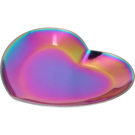 Palette cœur en acier inoxydable pour mélange vernis - Outil manucure nail art multicolore (1/5)