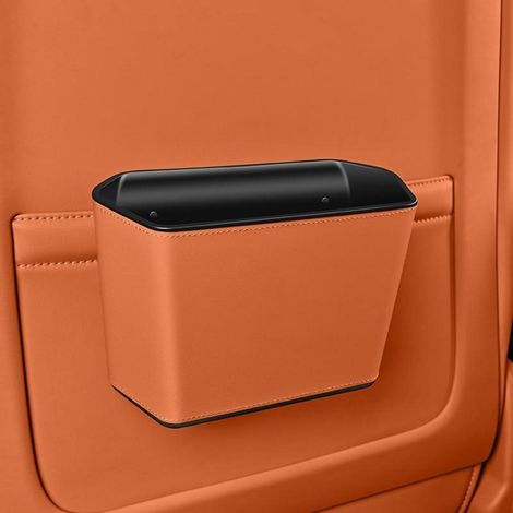 Auto Mülleimer mit Clip, wasserdicht, hängend, für Auto, SUV, Orange (1/5)