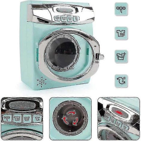 Machine à laver factice pour enfants, jouet de cuisine pour fille, jeu de rôle (1/4)