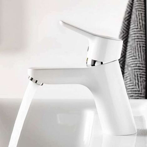 PURE & EASY Lavabo EHM 70 sans trop-plein blanc/chrome (1/4)