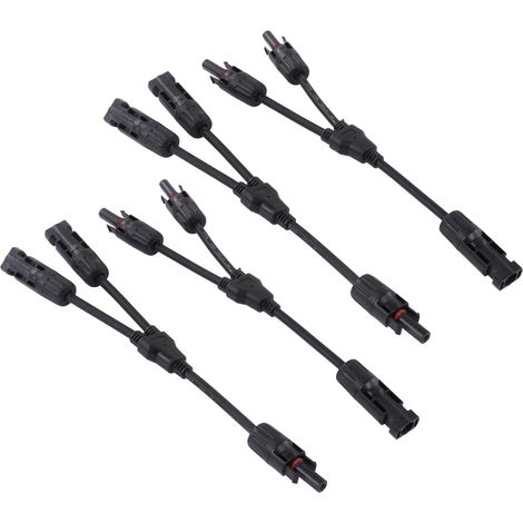 Jeu de Câbles en Y pour Connecteurs Solaires, Jonction Mâle-Femelle IP67 1000V - Adaptateur Photovoltaïque (1/5)