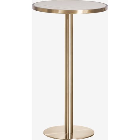 Mesa alta de bar redonda Ø60 cm en gres Xiren SKLUM (1/5)