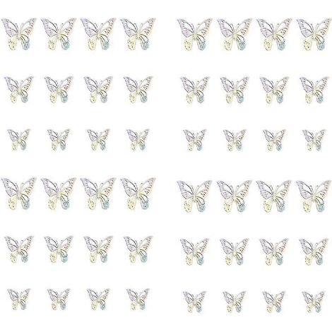 72 pièces autocollants muraux papillon-décor papillons 3d pour autocollants muraux amovibles décoration de la maison Di (1/4)