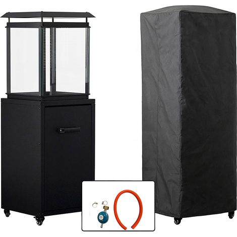 Stufa a Gas da Esterno Raven 8kW Riscaldatore a Propano con Copertura Nero (1/5)