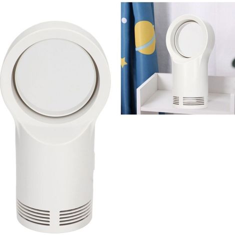 Chauffage électrique sans lame. Portable. petit. blanc. sans feuilles. pour le bureau et la maison (1/5)