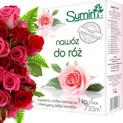 SUM14 Sumin Rosendünger, 1 kg, optimale Zusammensetzung, üppige Blüte, gesundes Wachstum (1/5)