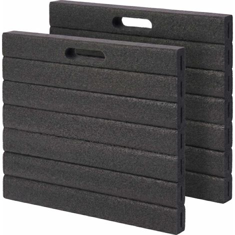 Knee Pads with Handle, EVA Foam, Set of 2, Black (1/5)