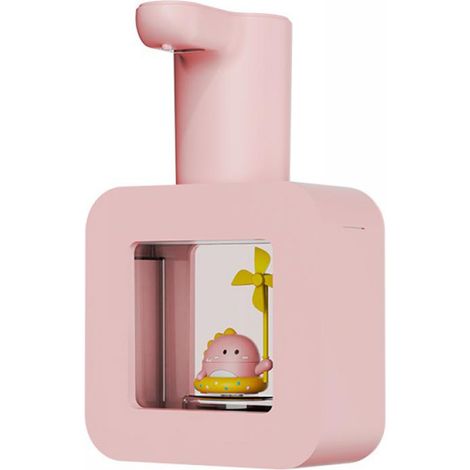Gel hydroalcoolique mural-Dinosaure rose-Modèle de mousse à capteur intelligent (1/5)