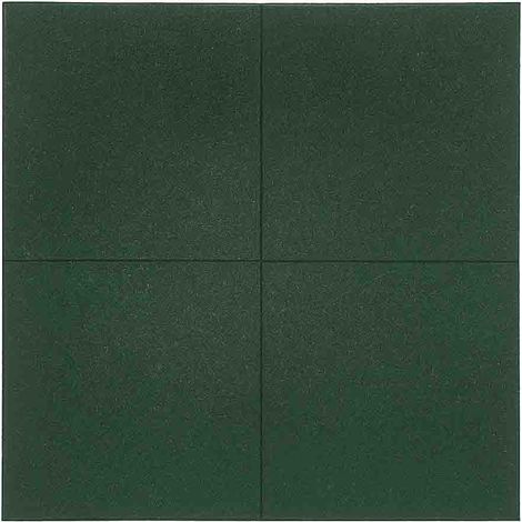 Loseta de Caucho Verde  Especial para Gimnasios  Suelos Infantiles  Fitness  Antivibracion- 40 mm 1x1m (1/3)