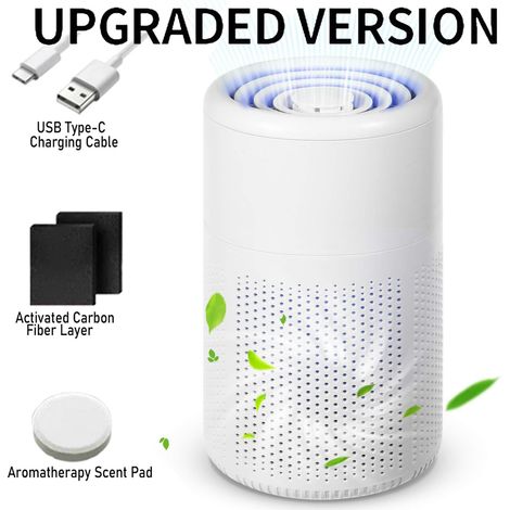 Purificateur d'air pour la maison + au charbon actif pastilles d'aromathérapie chambre et bureau Coton (1/5)