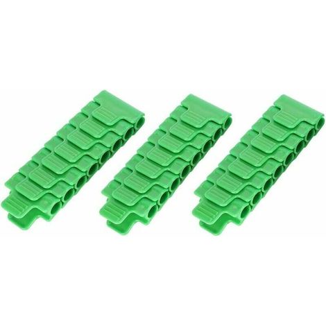 Colliers de serrage pour serre, lot de 24, en plastique, pour tubes de 11 mm. Accessoires pour outils de jardinage et serre. (1/5)