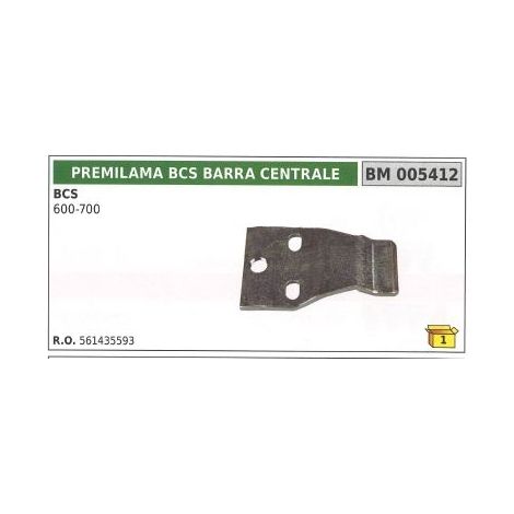 Premilama barra centrale per trattore agricolo BCS 600 700