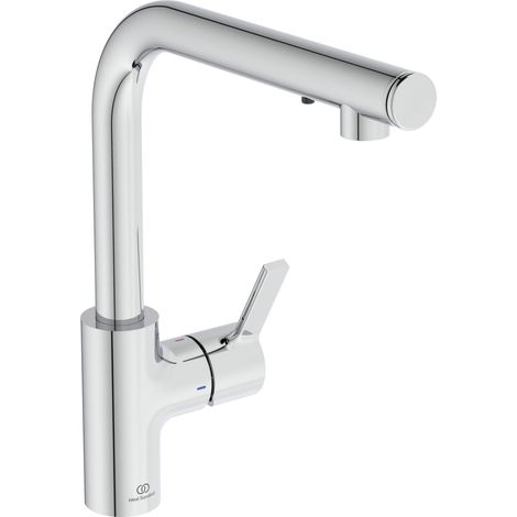 Ideal Standard Gusto - Grifo de fregadero con dispensador de jabón, cromo A7817AA