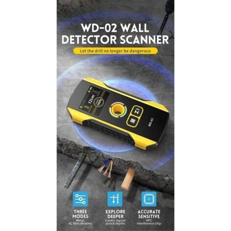 NALOOKAMIC WD-02 Scanner mural détecteur de métaux pour câbles AC sous tension et clous en bois (1/3)