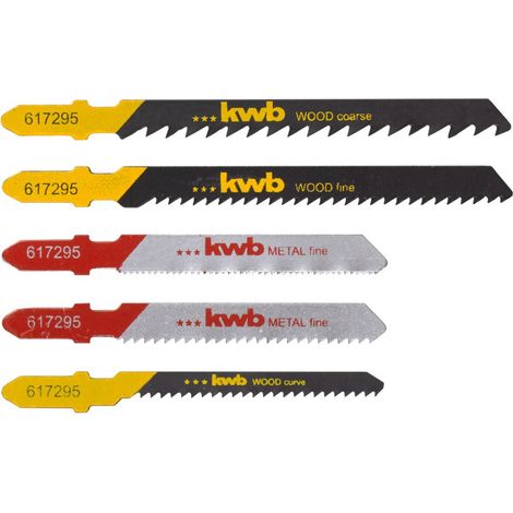 kwb 617295 Stichsägeblatt-Set für Holz und Metall 5 St. (1/4)