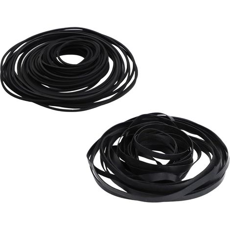 100pcs Courroie Magnétophone en Caoutchouc, 40-135mm Courroie Cassette Audio Accessoires pour Magnétophone pour Réparation et l'Entretien des Lecteurs DVD CD LD VCR et Unités Répétitrices (1/5)