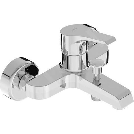 Jika Cube - Mitigeur de baignoire, chrome H3211W70044001 (1/2)