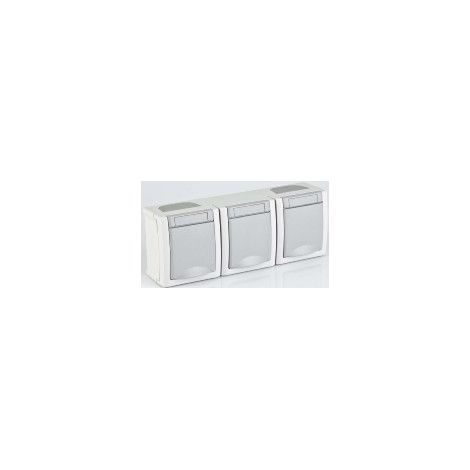 Panasonic Steckdose 3-fach waager. FR-AP IP54 90591498-DE
