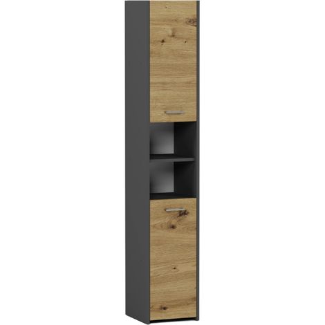 Badezimmerschrank Anthrazit Mix Artisan, 30 x 30 cm - Modern L-30