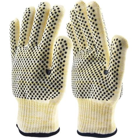 Guanti da lavoro in nylon – Resistenti alle forature, termoisolanti, guanti da giardinaggio, antiurto, traspiranti e comodi, lunghezza 26 cm (1/2)