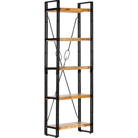 Libreria a 5 Ripiani 60x30x180 cm in Legno Massello di Mango vidaXL (1/5)