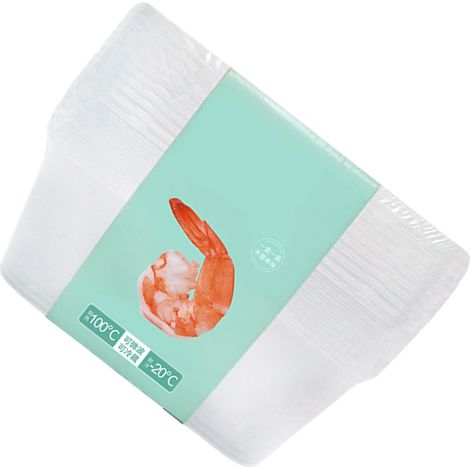 Boîtes à lunch jetables rectangulaires polyvalentes et résistantes à la chaleur pour emporter, idéales pour la maison et les restaurants. (1/5)