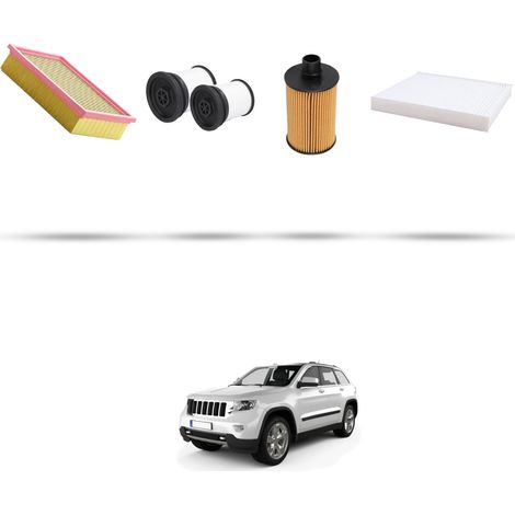 Kit tagliando 4 filtri compatibile con Jeep Grand Cherokee IV (WK,Wk2) 3.0 CRDi 140kw dal 2011 (1/5)