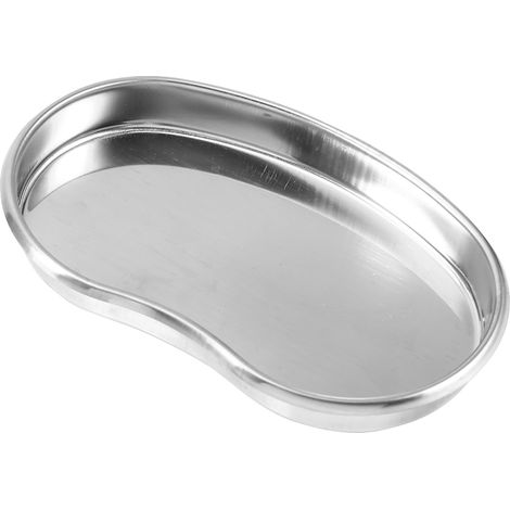 Plateau incurvé en acier inoxydable en forme de rein, 1 pièce, à usage médical, dentaire et chirurgical (1/5)