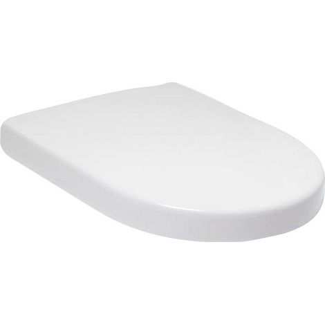 Abattants de toilette, à charnières QuickRelease et SoftClosing, charnières en acier inoxydable, En Duroplast Blanc