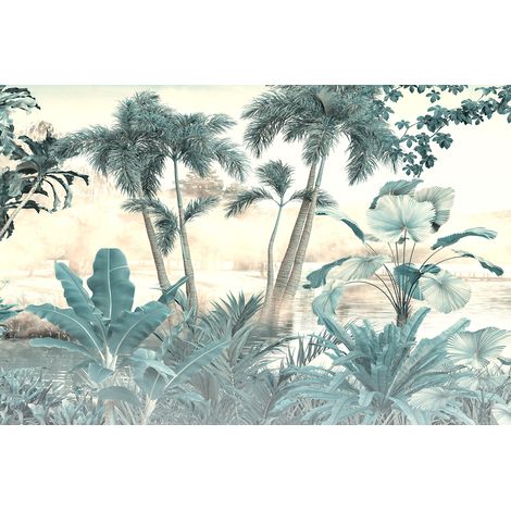 Papier peint panoramique - Forêt Tropicale - 130 cm x 87 cm (1/2)