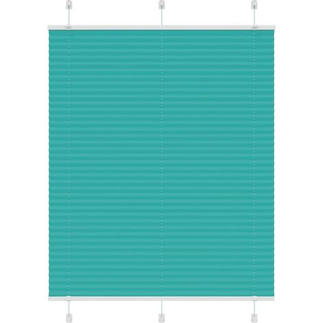 Plissee Petrolgrün 110x150 cm Stoffbreite 109,4 cm Polyester
