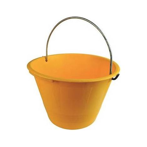 CALDARELLA SECCHIO IN PLASTICA PESANTE GIALLA Misura: Diam. 36