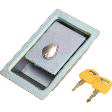 Porte latérale de verrouillage de pompe hydraulique pour pelle hydraulique KATO HD 200, en alliage d'aluminium avec 2 clés (1/5)