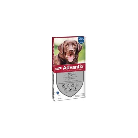 ANTIPARASSITARIO ADVANTIX PER CANI DA KG.25 A KG.40  in conf. da 6 pipette SPOTON    ADVANTIX